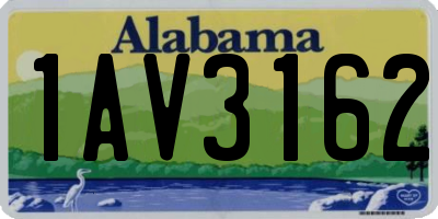 AL license plate 1AV3162