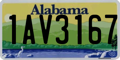 AL license plate 1AV3167