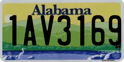 AL license plate 1AV3169