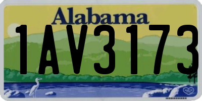 AL license plate 1AV3173