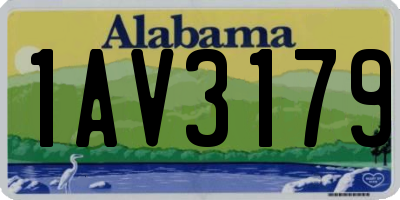 AL license plate 1AV3179