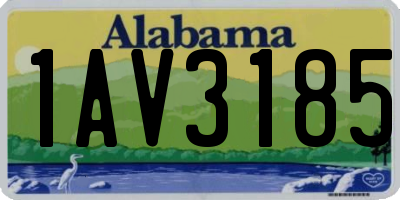 AL license plate 1AV3185