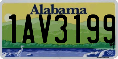 AL license plate 1AV3199