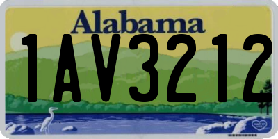 AL license plate 1AV3212
