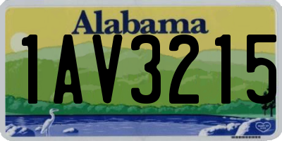 AL license plate 1AV3215