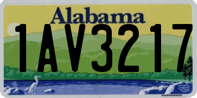 AL license plate 1AV3217