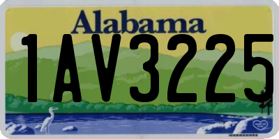 AL license plate 1AV3225