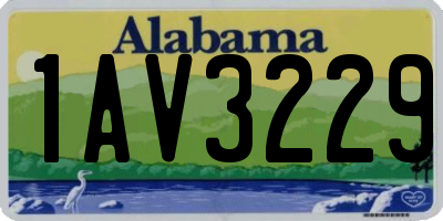 AL license plate 1AV3229