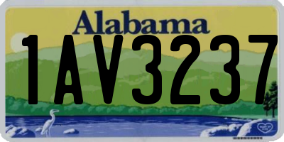 AL license plate 1AV3237