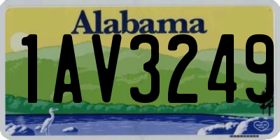 AL license plate 1AV3249