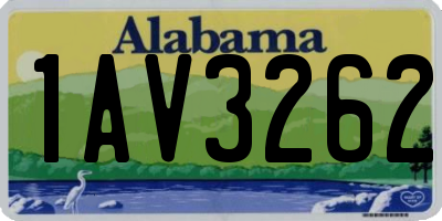 AL license plate 1AV3262