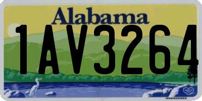 AL license plate 1AV3264