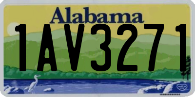 AL license plate 1AV3271