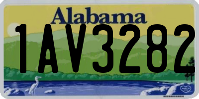 AL license plate 1AV3282