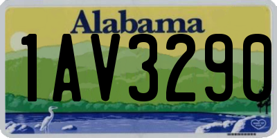 AL license plate 1AV3290
