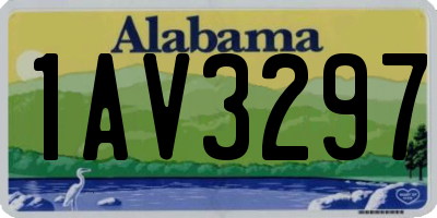 AL license plate 1AV3297