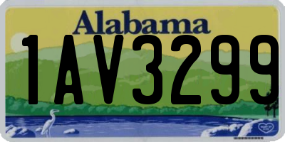 AL license plate 1AV3299