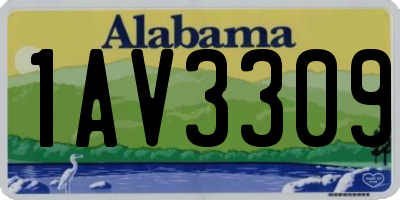 AL license plate 1AV3309