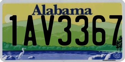AL license plate 1AV3367
