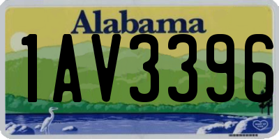 AL license plate 1AV3396