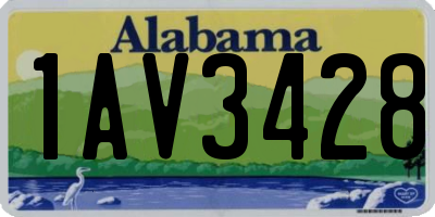 AL license plate 1AV3428