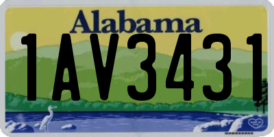 AL license plate 1AV3431