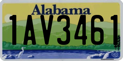 AL license plate 1AV3461