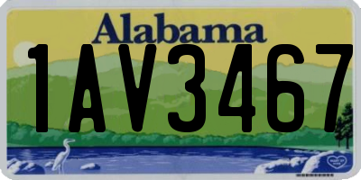 AL license plate 1AV3467