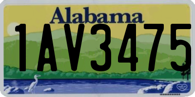 AL license plate 1AV3475