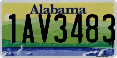 AL license plate 1AV3483