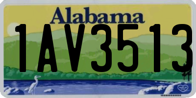 AL license plate 1AV3513