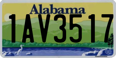 AL license plate 1AV3517