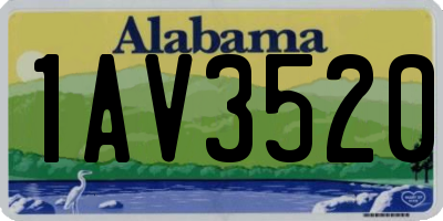 AL license plate 1AV3520