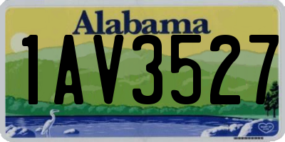AL license plate 1AV3527