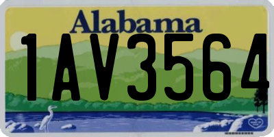 AL license plate 1AV3564