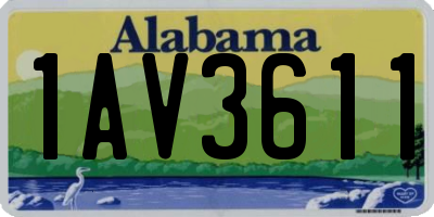 AL license plate 1AV3611