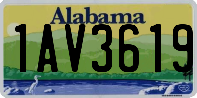 AL license plate 1AV3619