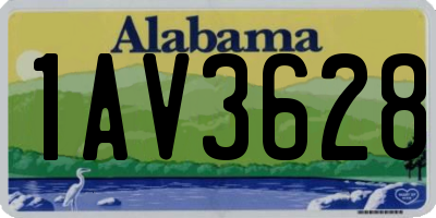 AL license plate 1AV3628