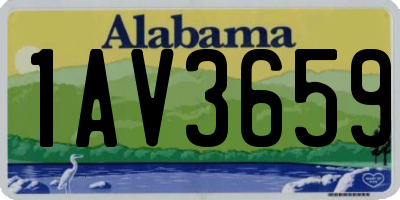 AL license plate 1AV3659