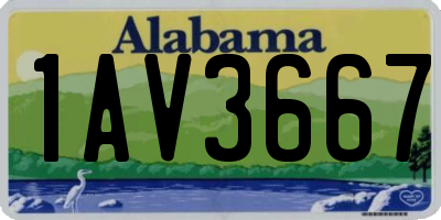 AL license plate 1AV3667