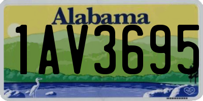 AL license plate 1AV3695