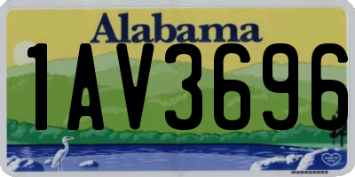 AL license plate 1AV3696