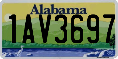 AL license plate 1AV3697