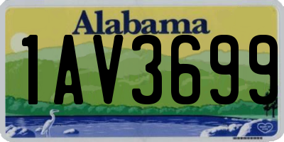 AL license plate 1AV3699