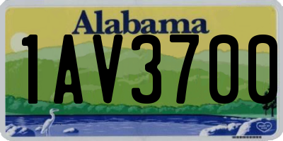 AL license plate 1AV3700