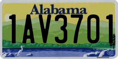 AL license plate 1AV3701