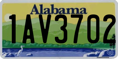 AL license plate 1AV3702
