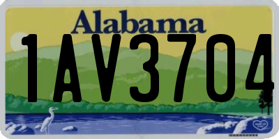 AL license plate 1AV3704