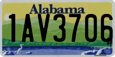 AL license plate 1AV3706