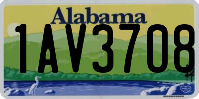 AL license plate 1AV3708